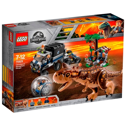 Конструктор LEGO Jurassic World Побег в гиросфере от Карнотавра