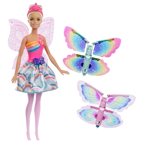 Кукла Barbie Дримтопия Фея с летающими крыльями, 28 см, FRB08