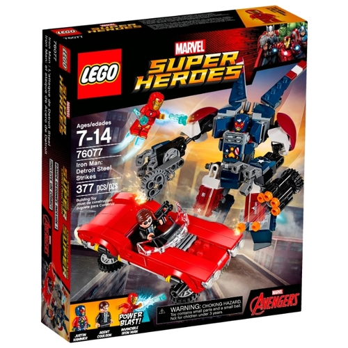 Конструктор LEGO Marvel Super Heroes 76077 Железный человек: стальной Детройт наносит удар