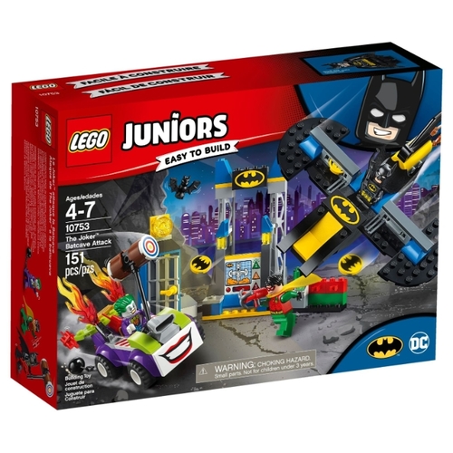 Конструктор LEGO Juniors 10753 Джокер атакует Бэтпещеру